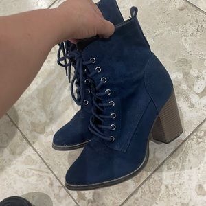 Navy blue boots